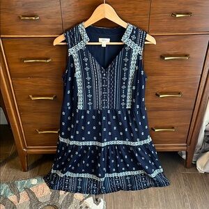 Style & Co. Navy Blue Sleeveless Dress